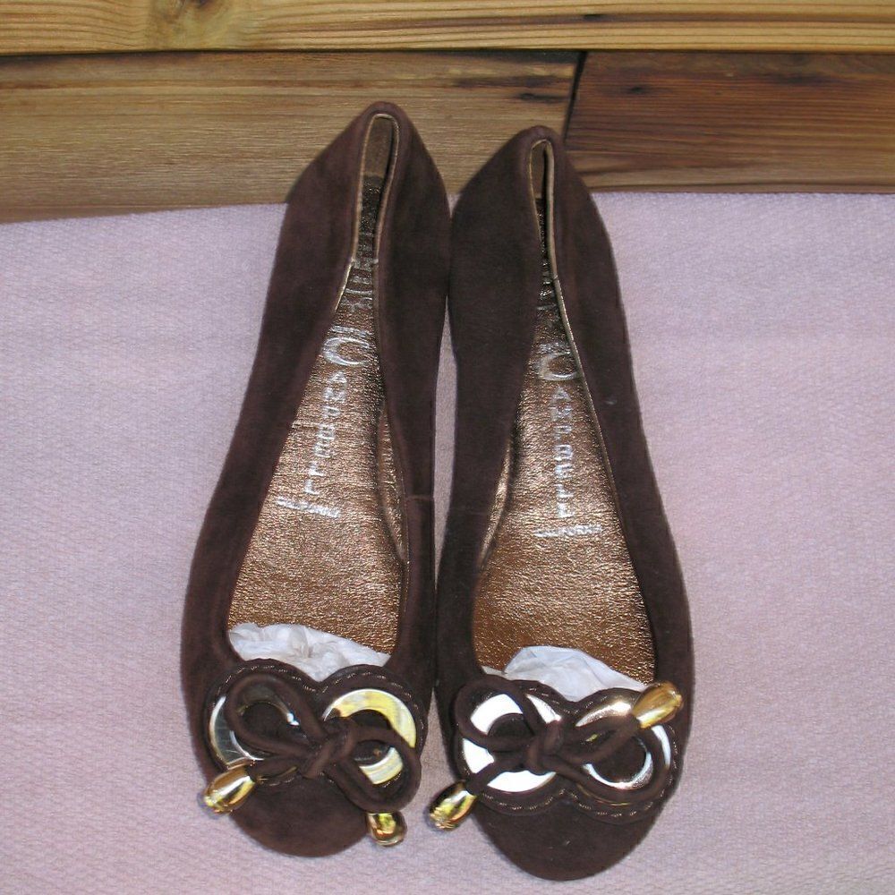 Jeffrey Campbell Brown Suede Ballet Flats